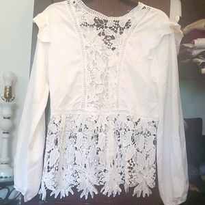 Lace blouse never worn. Ordered online.